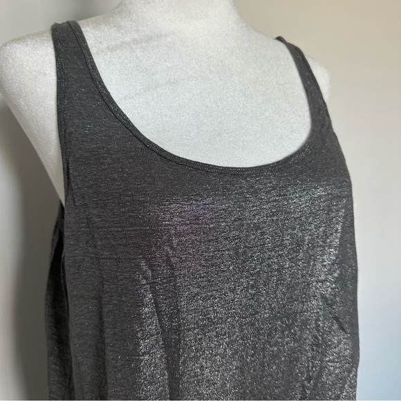 Eileen Fisher Metallic Organic Linen Tank Top in Gray - Picture 7 of 7